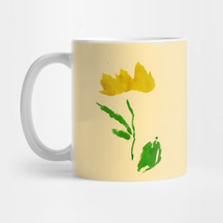 Dainty Yellow Flower Mug